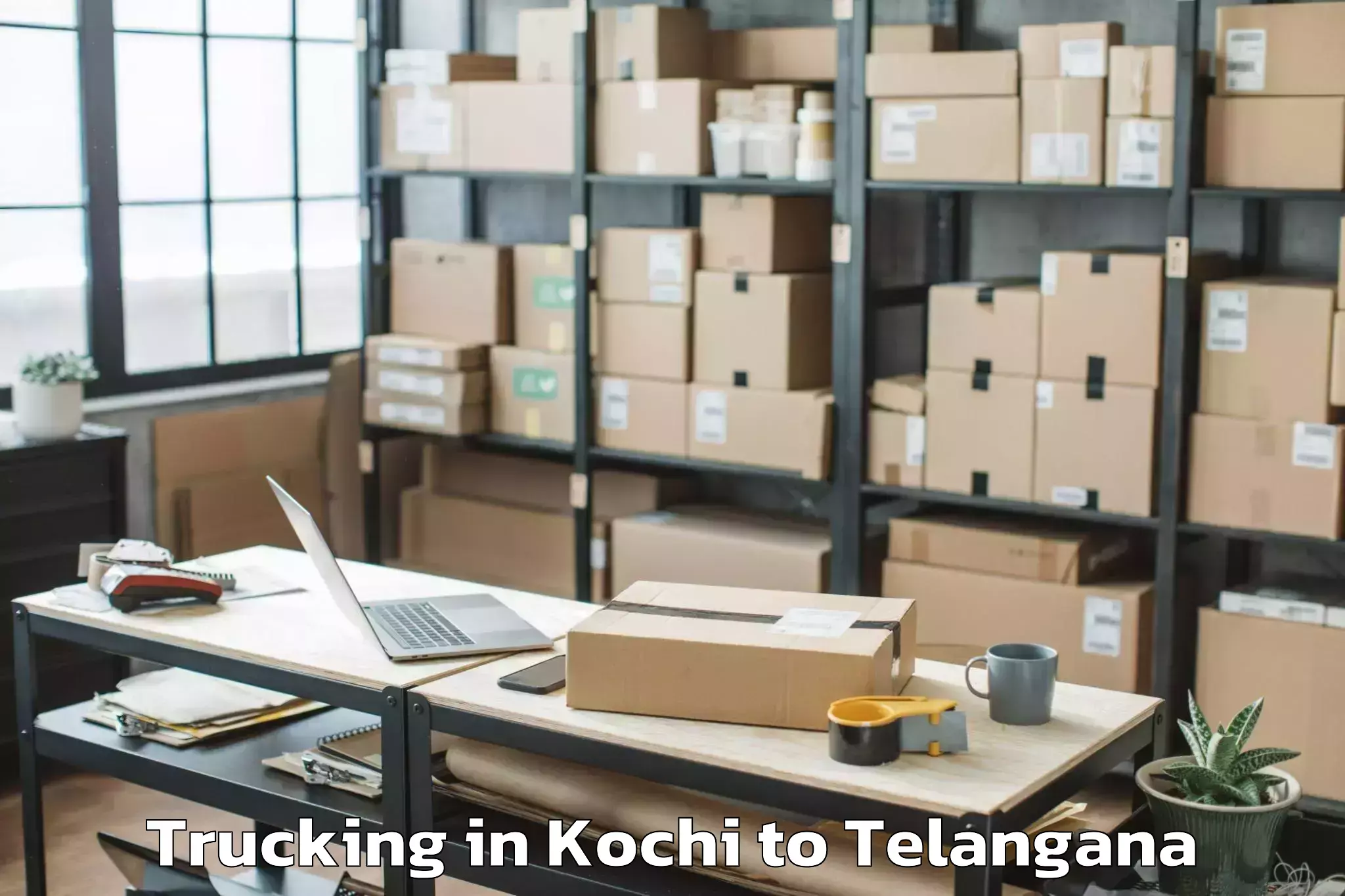 Top Kochi to Kodad Trucking Available